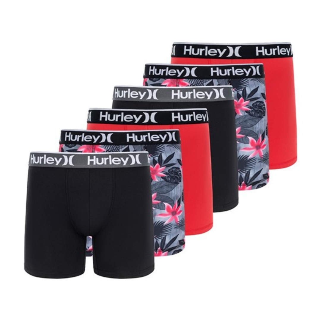 6-Pack Hurley Men's Regrind Boxer Brief (Various)