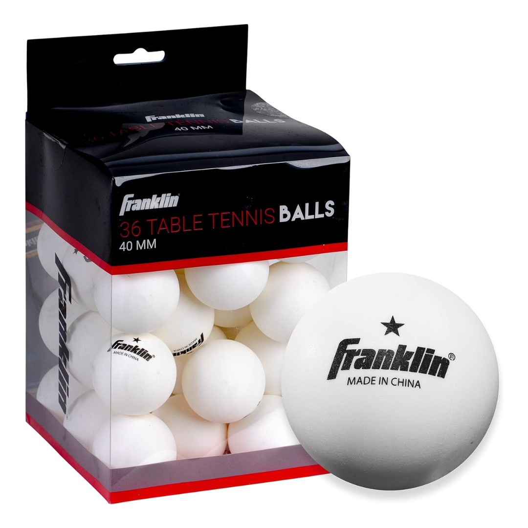 36-Pack Franklin Sports Professional 40mm Official Size Ping Pong Balls