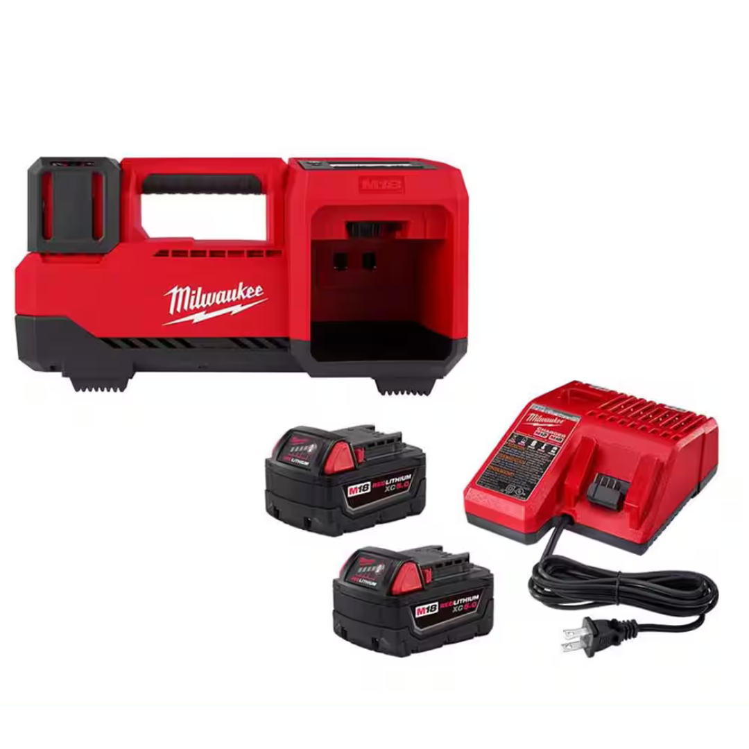 Milwaukee M18 18-Volt Lithium-Ion Cordless Inflator W/Battery & Charger