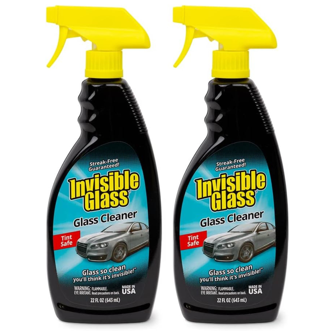 2-Pack Invisible Glass Premium Glass Cleaner Window Spray, 22 Oz