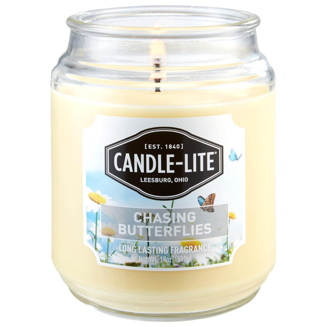 Candle-Lite Everday Chasing Butterflies 18 Oz. Aromatherapy Candle