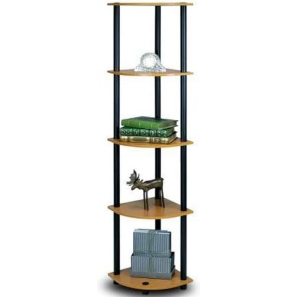 Furinno 5-Tier Turn-N-Tube Corner Display Rack