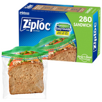 280-Count Ziploc Sandwich Bags With Grip 'n Seal Technology