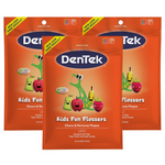 DenTek Kids Fun Flossers, Removes Food & Plaque (75 Count, 3 Pack)