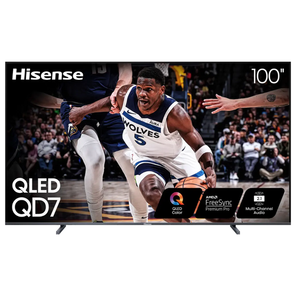 Hisense QD7 Series 100" 4K Ultra HDR Smart QLED Google TV + Free Setup & Mounting