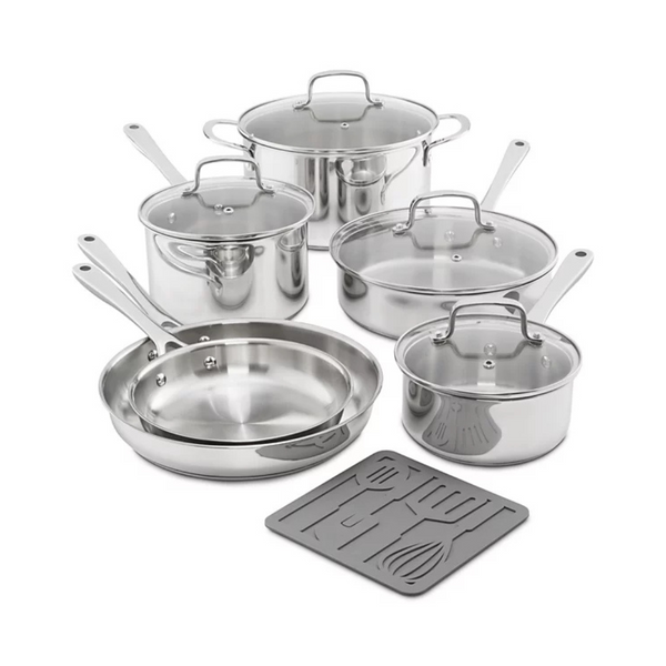 11-Piece The Cellar Stainless Steel Cookware Set