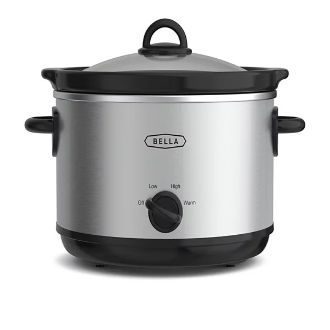 Bella 5-Qt. Stainless Steel Electric Slow Cooker