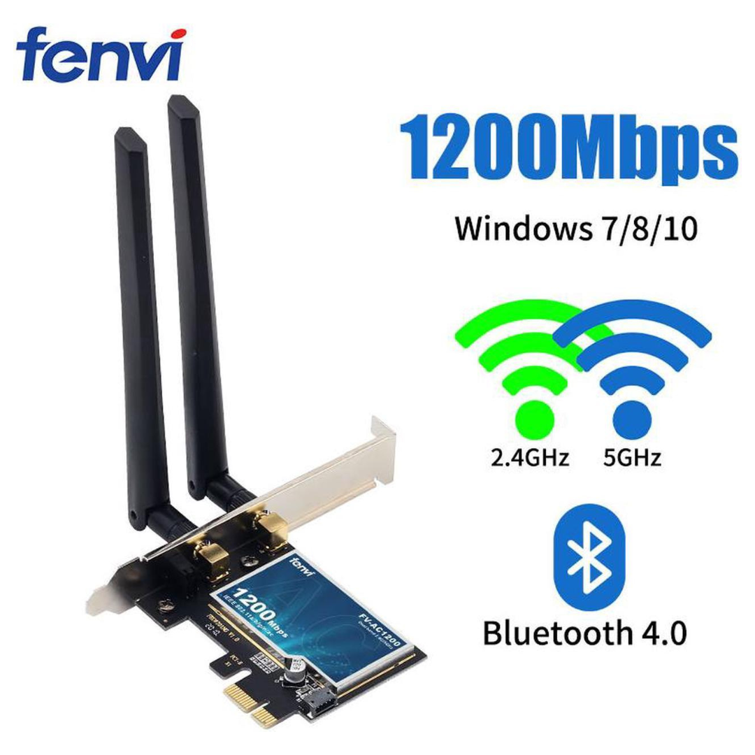 Fenvi AC1200 Wireless PCIe WiFi Card Dual Band PCI Express Wi-Fi Adapter