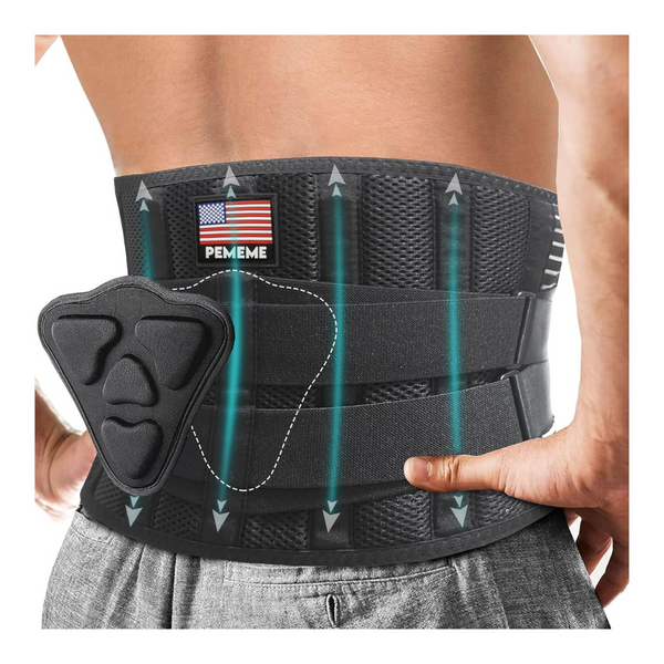 Unisex Lumbar Support Back Brace For Lower Back Pain Relief (Various)