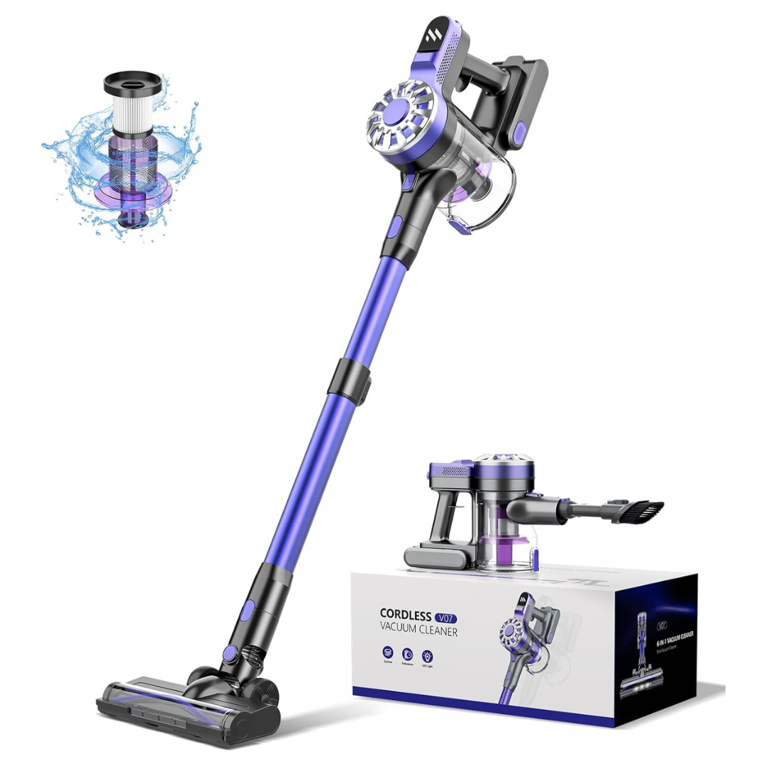 Lightweight Cordless Stick Vacuum Cleaner with Powerful Motor