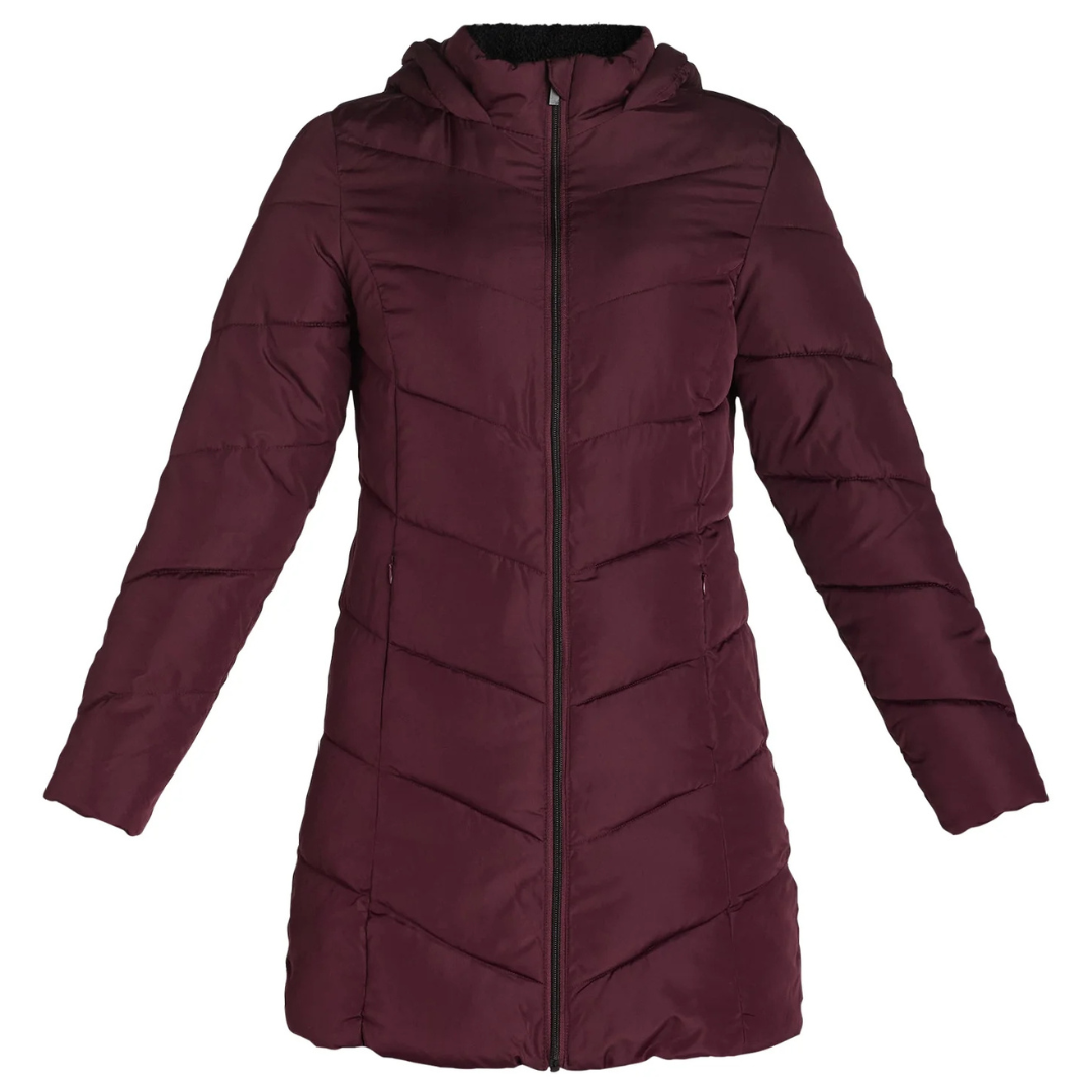 Big Chill Women's Chevron Quilted Puffer Jacket with Hood (4 Colors)