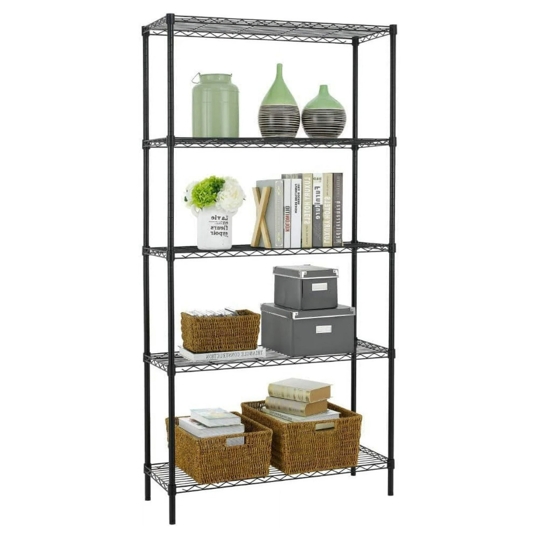 BestOffice 5-Tier Wire Shelving Metal Shelf