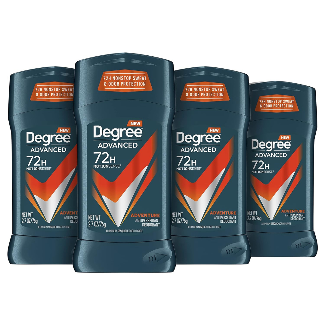 4-Pack Degree Advanced Men's 2.7oz Antiperspirant Deodorant