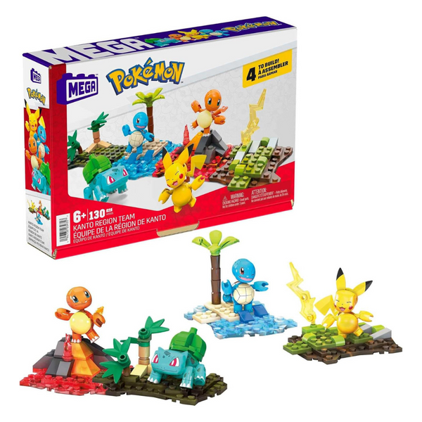 Mega Pokemon Kanto Region Team Toy Building Set