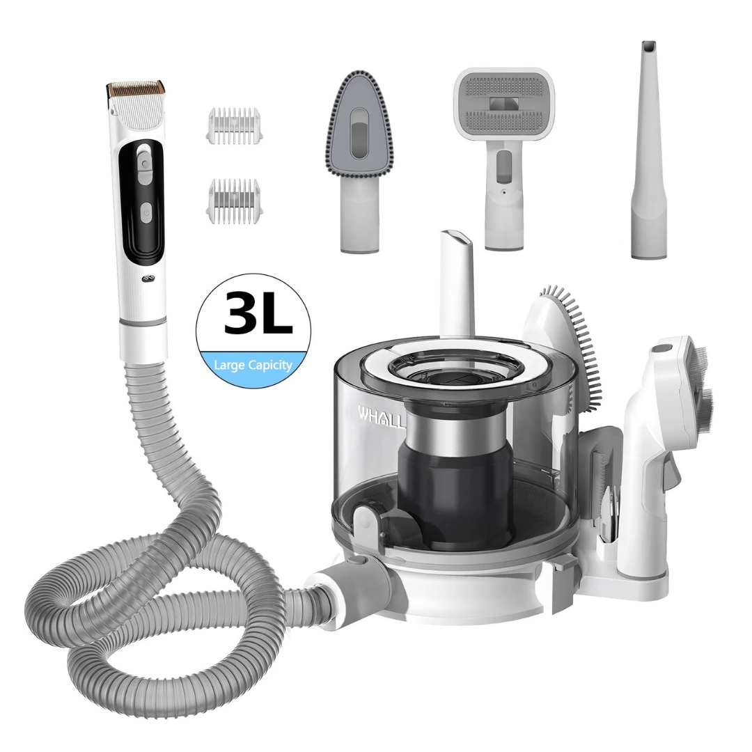 WHALL 5-In-1 Pet Grooming Vacuum Kit With 3 Modes