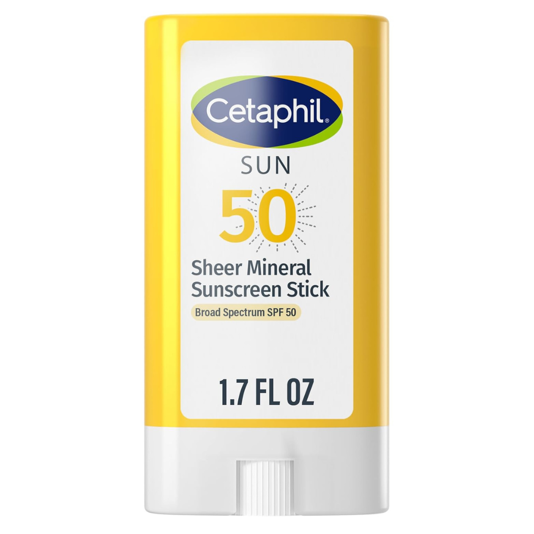 Cetaphil Sheer Mineral Sunscreen Stick For Face & Body 0.5oz