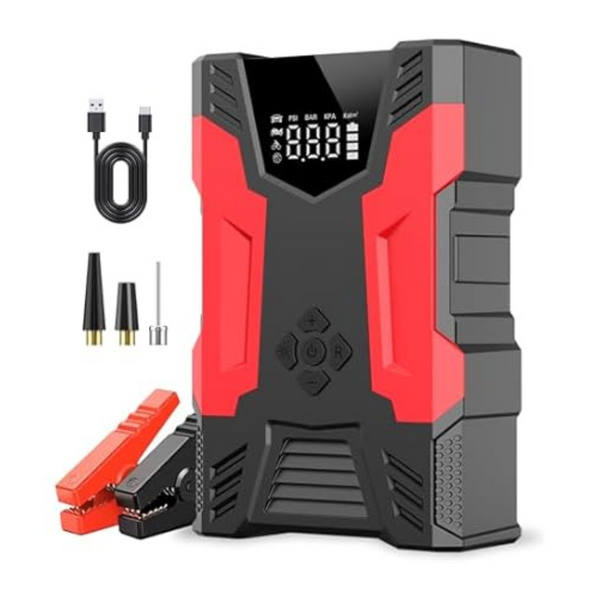 Alpha Digital 8-in-1 10000mAh A23 Portable Car Jump Starter