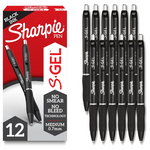 Sharpie 12-Count Medium Point Black Ink Gel Pens