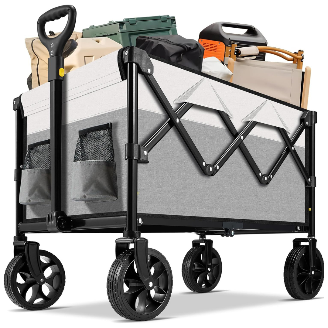 Portable Heavy Duty Foldable Large Utility Collapsible Wagon Cart