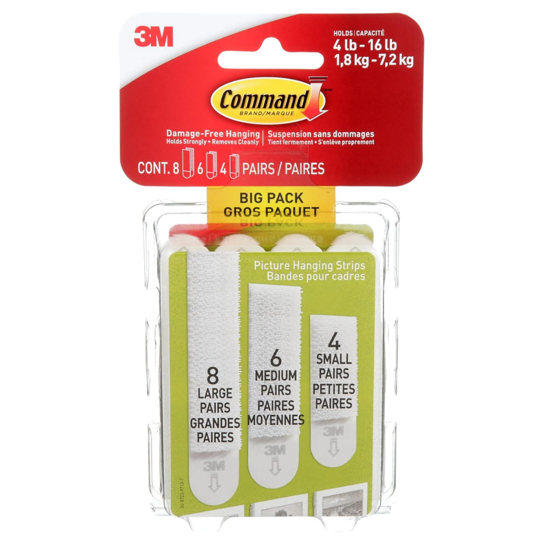 18-Pack 3M Command Picture Hanging Strips Big Pack