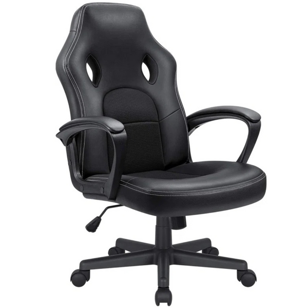 Ebern Designs Ergonomic Faux Leather Swiveling PC & Racing Game Chair