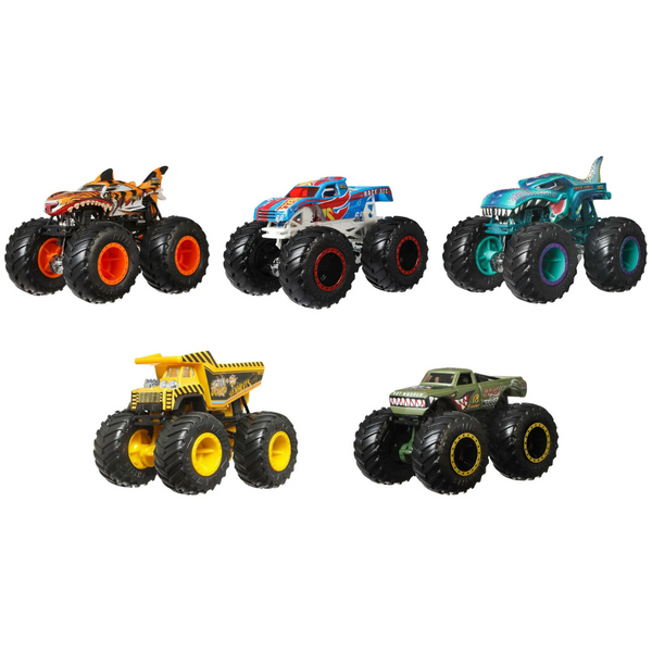 5-Pack Hot Wheels 1:64 Scale Monster Toy Trucks