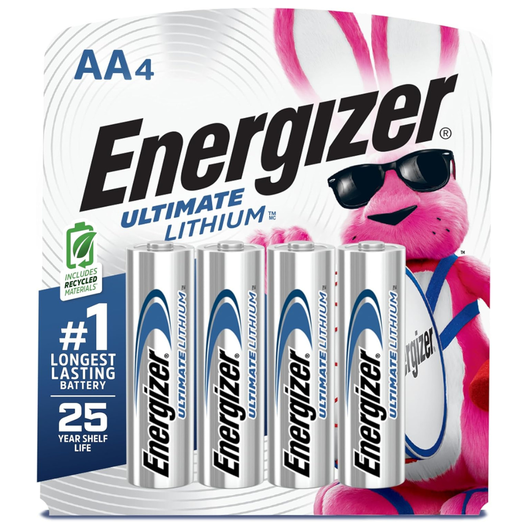 4-Count Energizer Ultimate Lithium AA Batteries