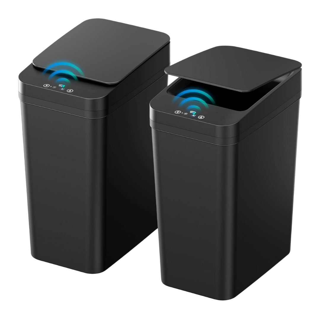 2-Pack Koeyle 2.2 Gallon Automatic Touchless Garbage Can