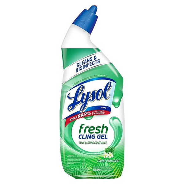 Lysol Forest Rain Scent Toilet Bowl Cleaner Gel (24 Oz)