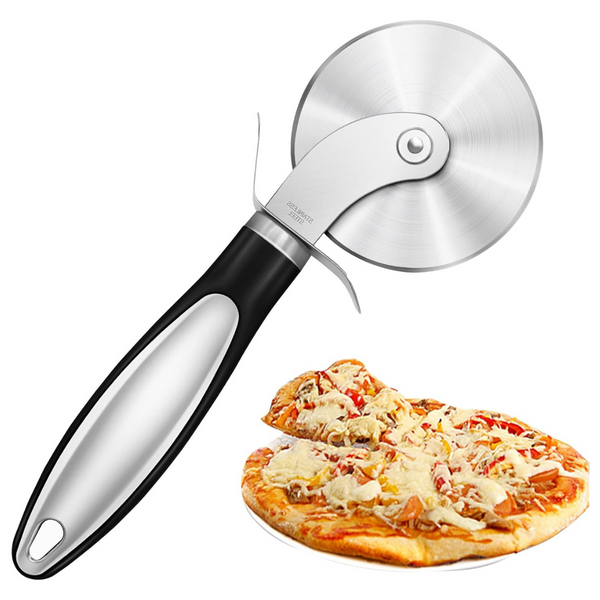 Uphunal Stainless Steel Pizza Cutter With Non-Slip Handle