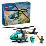 226-Piece LEGO City Emergency Rescue Helicopter Toy Playset (60405)