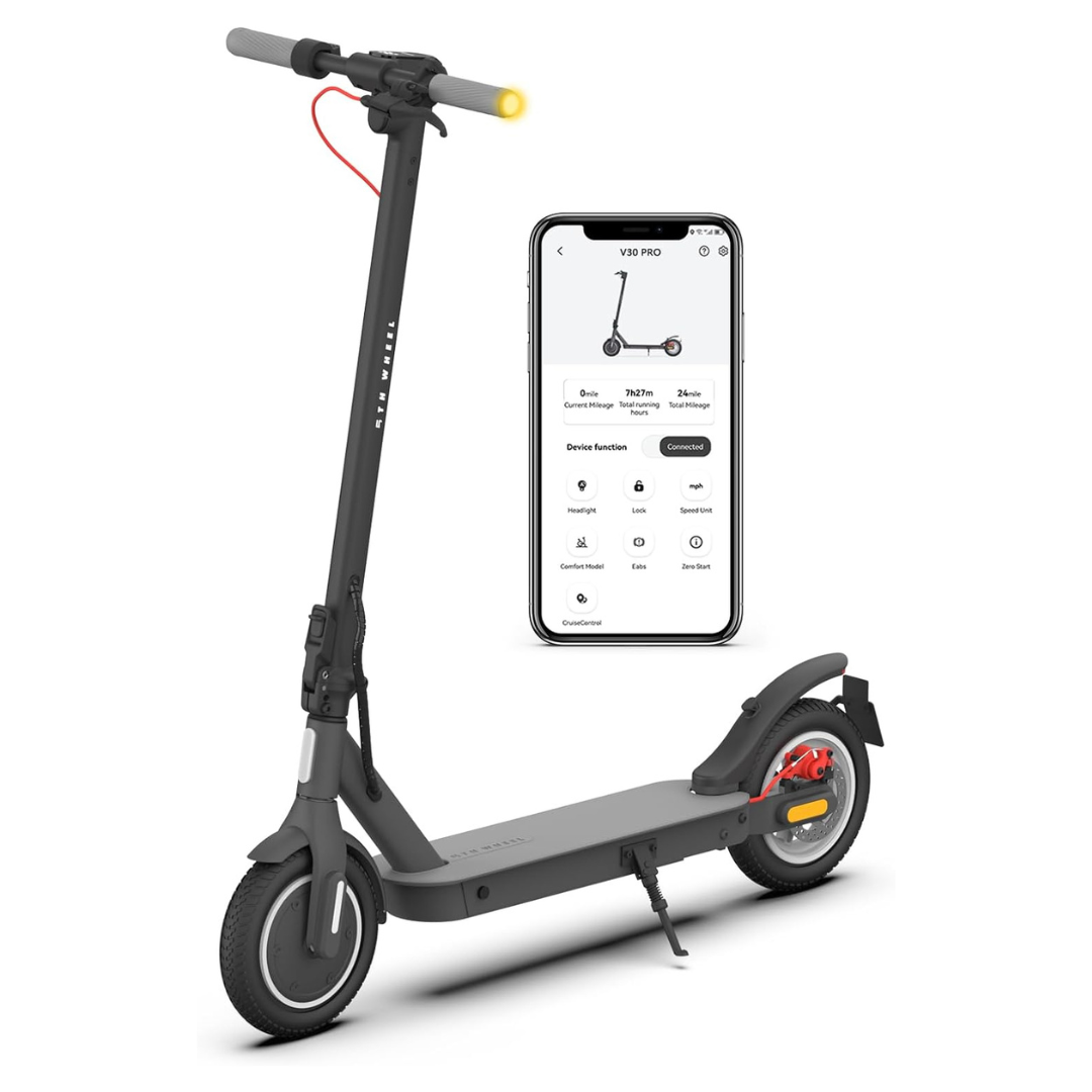 5th Wheel V30PRO Foldable Electric Scooter With Turn Signals