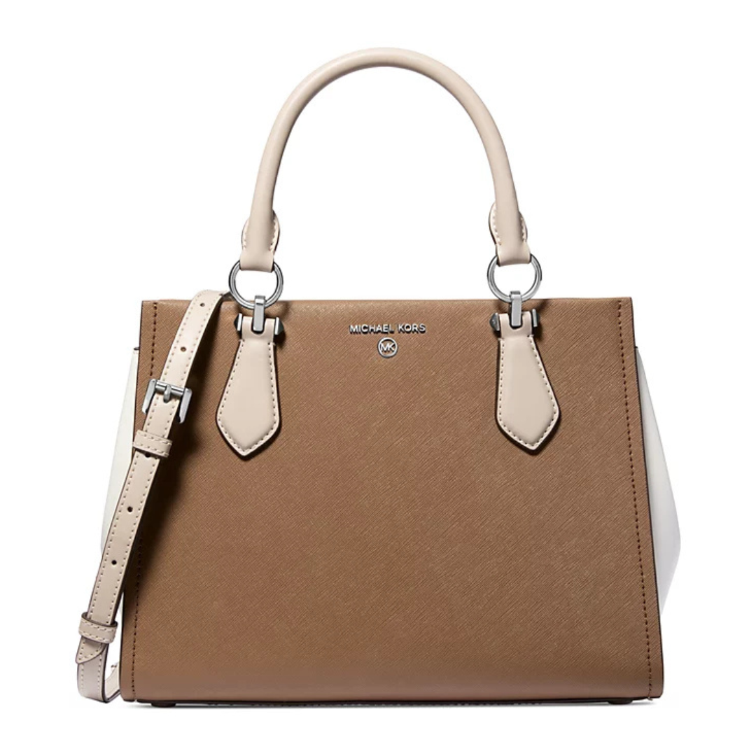 Michael Kors Marilyn Medium Leather Satchel (2 Colors)