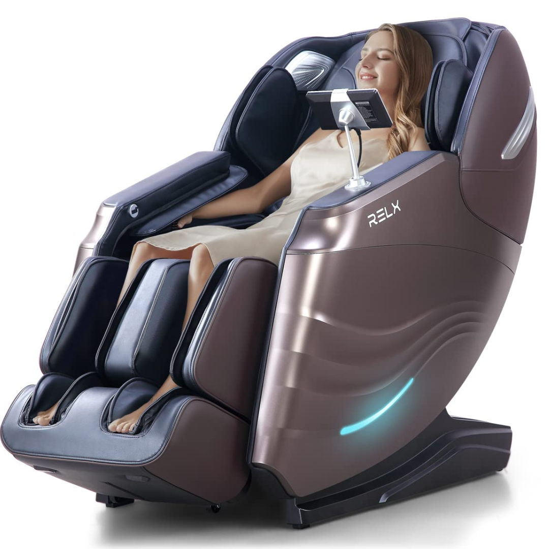 Relx Full Body Zero Gravity SL-Track Shiatsu Massage Chair