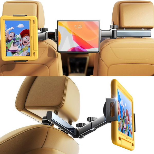 Lisen 3-In-1 Tablet Holder For Car Headrest