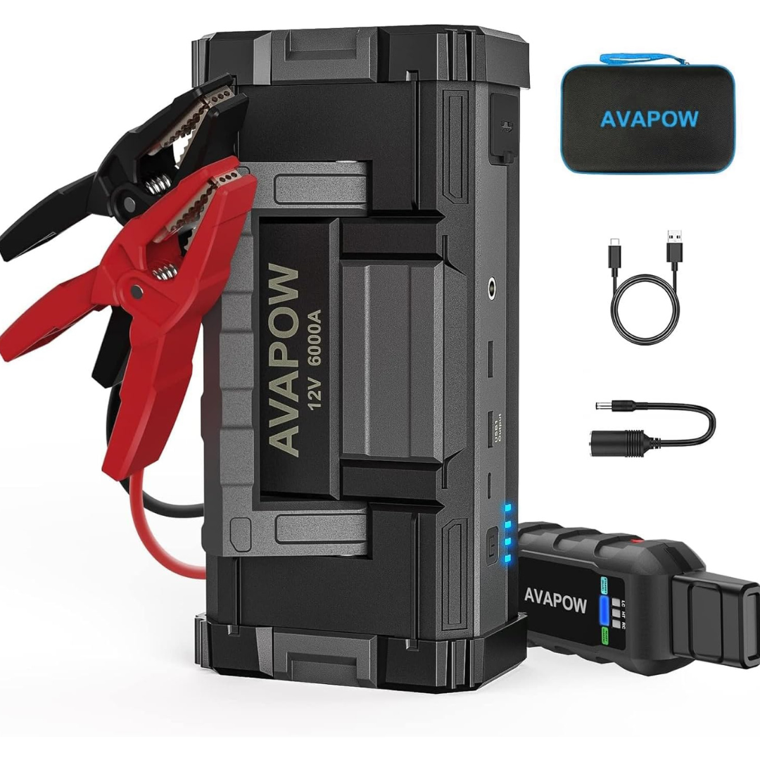 Avapow 12V 6000A Powerful Car Battery Jump Starter