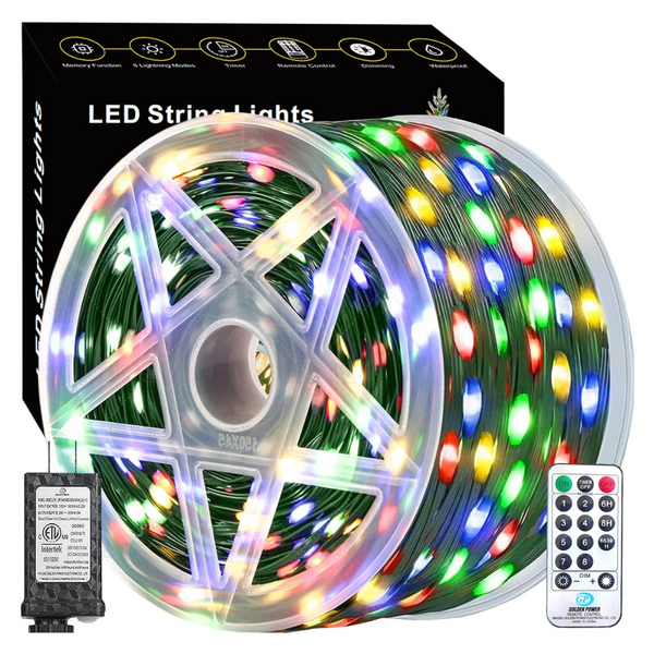 328-Ft Voolex 1000LED Christmas String Lights