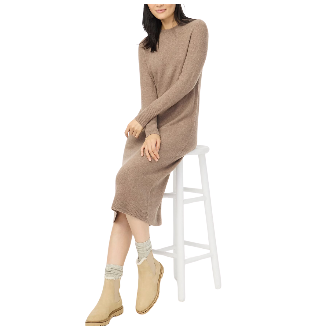 J. Crew Midi Sweater Dress In Extra-Soft Yarn