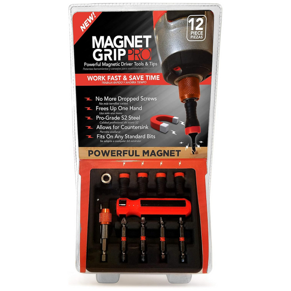 Magnet Grip Pro 12-Piece Magnetic Drill Bit Set