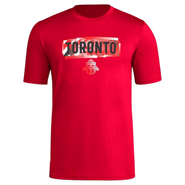 Adidas Men's Short Sleeve Pre-Game T-Shirt (Team Power Red/Toronto FC)