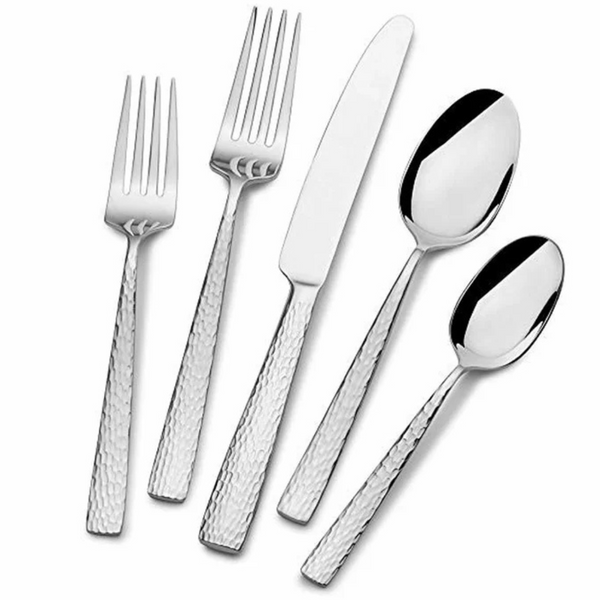 65-Piece Mikasa Oliver Gleam SS Flatware Set With Serving Utensils