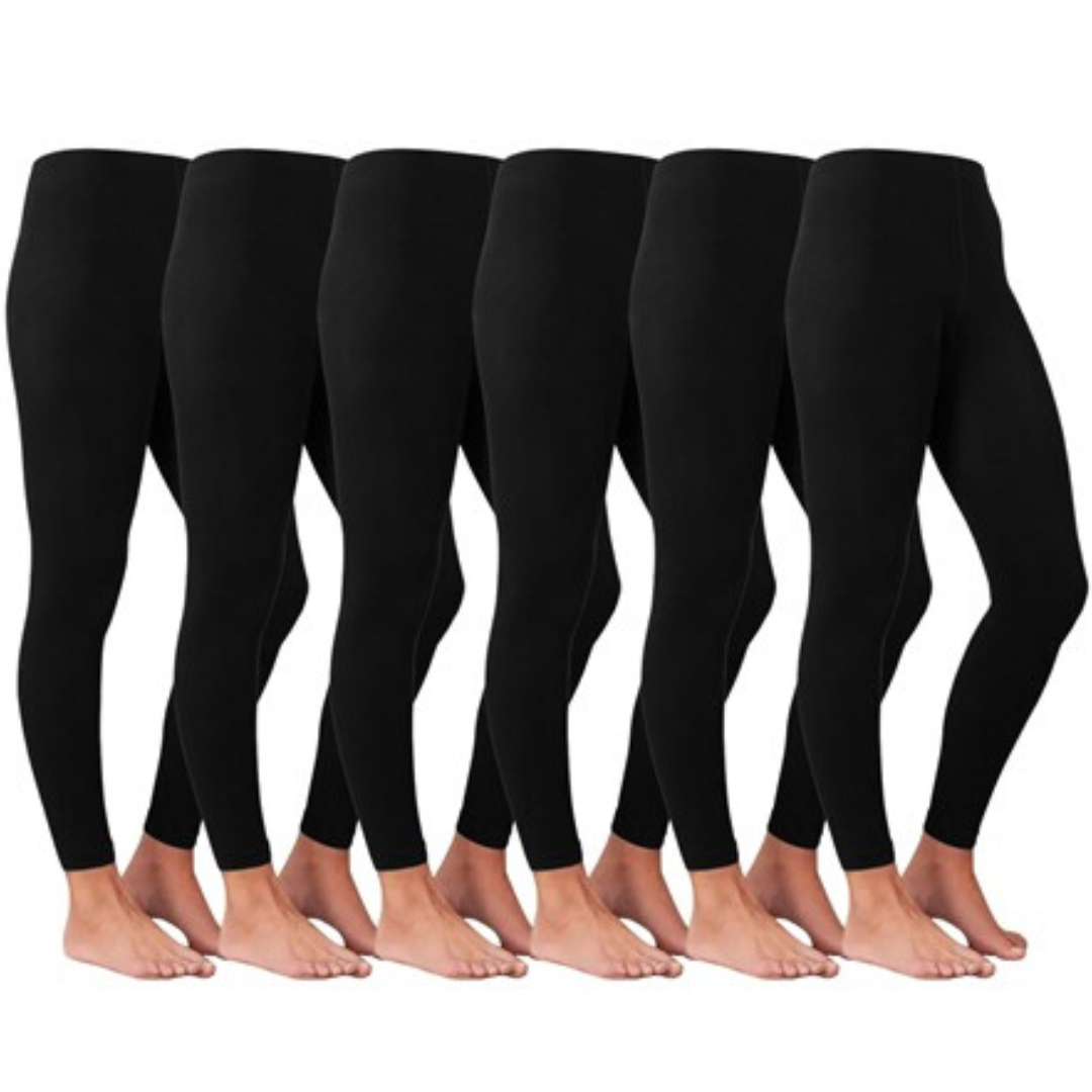 6-Pairs XIX Winter Super Soft Fleece Lined Leggings