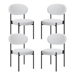 Set Of 4 Upholstered Dining Chairs