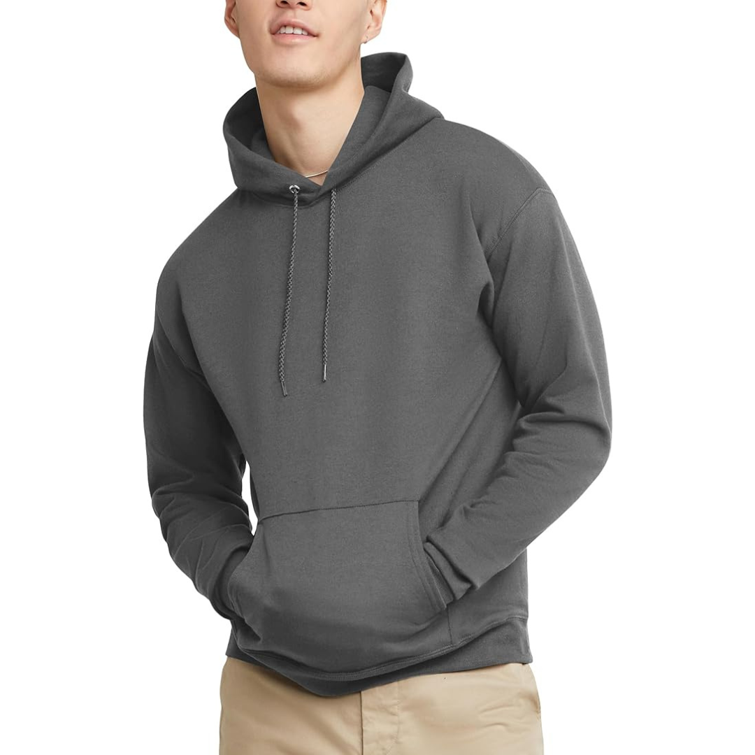 Hanes Men's Pullover Ecosmart Hooded Athletic Sweatshirts (Various Size)