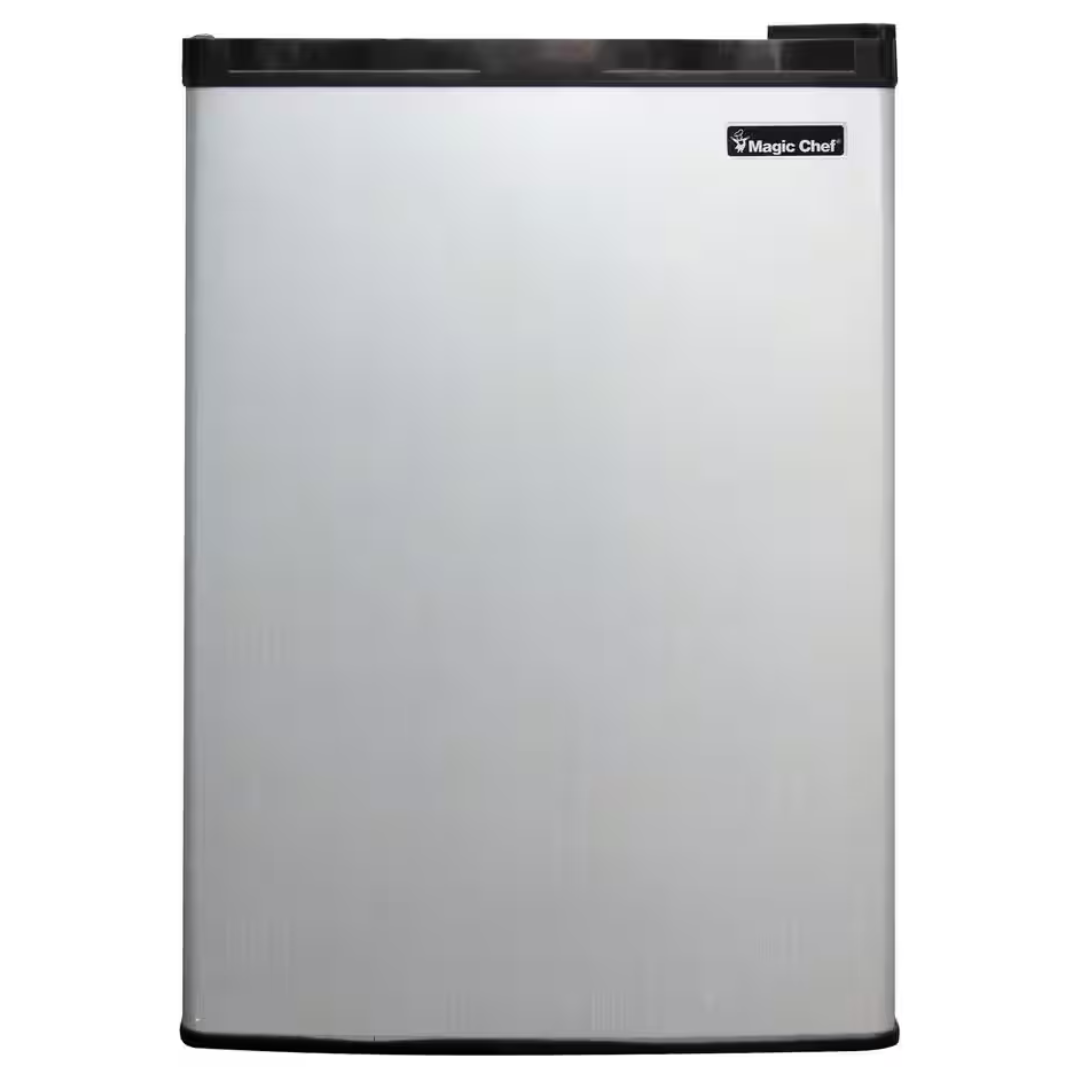 Magic Chef 2.6 Cu. Ft. Mini Fridge in Stainless Look (HMBR265SE)