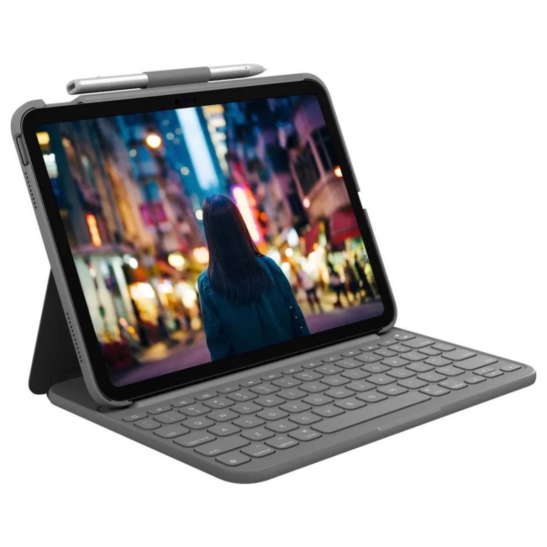 Logitech Slim Folio Keyboard Case For 10.9" Apple iPad (10th Gen)