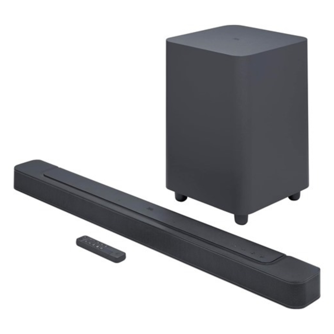 JBL Bar 500 5.1 Channel Soundbar With 10" Wireless Subwoofer, Multibeam And Dolby Atmos Surround Sound Technology