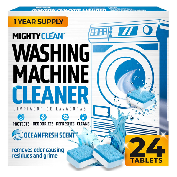 24-Pack Mighty Clean Septic Safe Washing Machine Cleaning Tablets