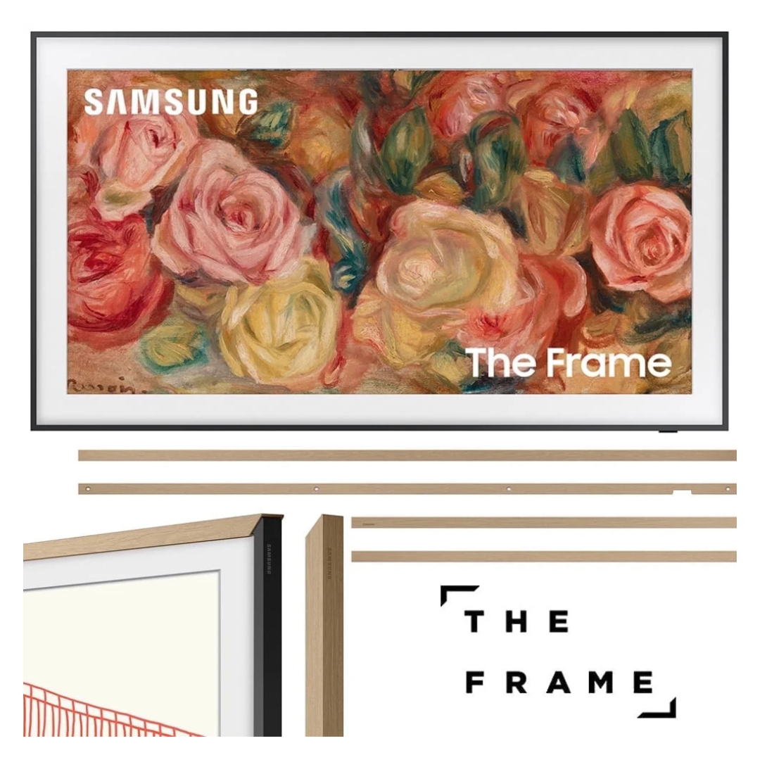 Samsung The Frame 65" 4K Ultra HDR Smart QLED Tizen TV + Customizable Bezel (Modern Teak)