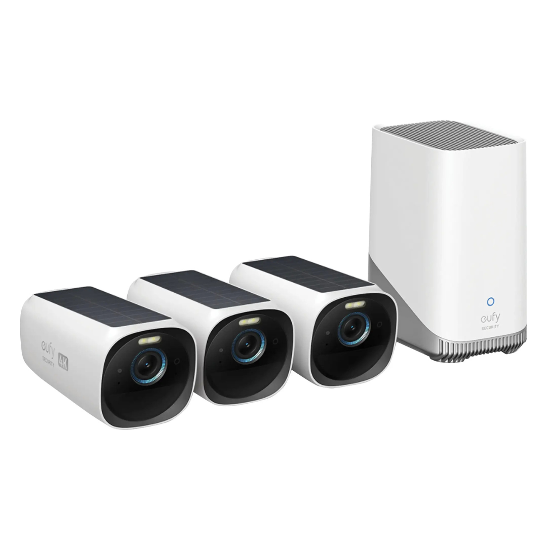 eufy Security eufyCam 3 Pro 3-Camera Wireless 4K Security System